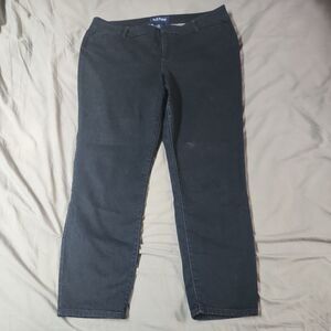 Women's Size 12 Blue Denim Dress Pants Mid Rise Hook And Bar Minimalist Fashion